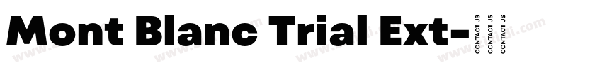 Mont Blanc Trial Ext字体转换